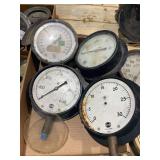 Assorted Industrial Pressure Gauges Lot with Ashcroft and USG Brands