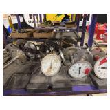 Assorted Industrial Ashcroft Dial Thermometers and Flanged Probes