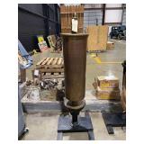Large Brass Steam Whistle with Display Stand, 55 Inches Tall