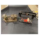 Abart Gear & Machine Co. Gear Reducer Unit and Greenfield Mass USA Hand-Powered Hacksaw Assembly
