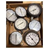 Assorted Industrial Pressure Gauges Lot by Trerice, Ashcroft, and USG