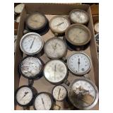 Assorted Industrial Pressure and Water Gauges Lot