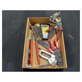 Mixed Hand Tool Lot Including Performax SAE Wrench Set, Nordic Forge Pincers, and Curtis Tool