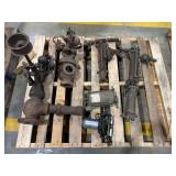 Mixed Industrial Pallet with Pneumatic Jackhammer, Dispenser, and Metal Valves