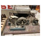 Miniature Steam Boiler Model with Flywheel and Generator