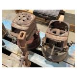 Lot of Two Clayton and Lambert Mfg Co Tinsmith Fire Pots / Furnaces