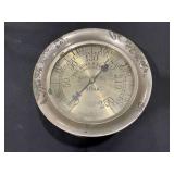 American Steam Gauge Co. 8.5 Inch Bourdon Steam Pressure Gauge, The Edwd. P. Allis Co. Milwaukee, Wis.