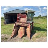 International Harvester 205 Combine with 227 Corn Head