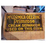 McCormick Deering Cream Separator Sign