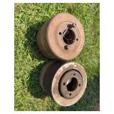 (2) International Belt Pulleys