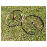 (2) Steel Wheels