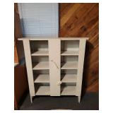 Primitive cabinet with shelves