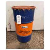 Gulf 16 Gallon Gear Lubricant Barrel
