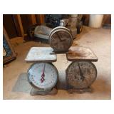 (2) Scales And A Clock