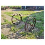 Two Row Planter Axle and Wheels