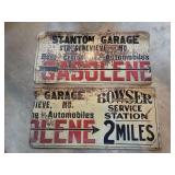 2 Stanton Garage Ste Genevieve MO Gas Signs SST