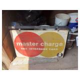 Double Sided Mastercard Sign with Hanger