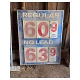 Single Sided Gas Price Sign