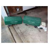 Ideal Toy Truck With Two Trailers