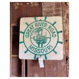Great River Road Sign