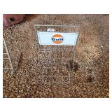 Gulf Oil Can Display Rack