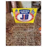 Justice Brothers Oil Can Display Rack