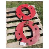 (2) International Harvester Wheel Weights