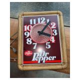 Dr. Pepper light/clock