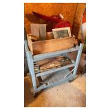 Rolling Cart and Contents