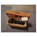 Pevely milk crate and oil sample bottle kit