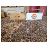 (2) Gulf Oil Can Display Racks