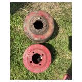 (2) International Belt Pulleys