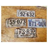 (4) License Plates