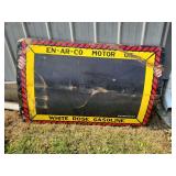 EN-AR-CO Motor Oil And White Rose Gasoline “Chalkboard”  Sign