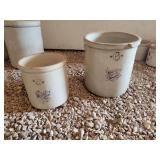 3 Gallon Western And 6 Gallon Monmouth Stoneware Crocks