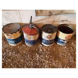 (4) Gulf Grease and Lube Buckets
