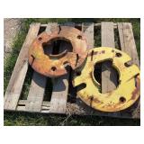 (2) John Deere Wheel Weights