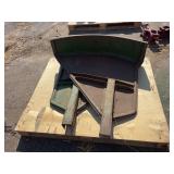 (2) John Deere Early Styled Flat Top Fenders