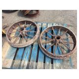 (2) John Deere 24” Front Steel Wheels