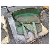 (2) John Deere Early Styled Two Cylinder Flat Top Fender