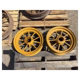 (2) John Deere Front Wheels