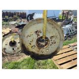 (2) John Deere Cast Centers