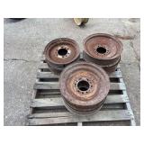 (6) Nine Bolt Wheels
