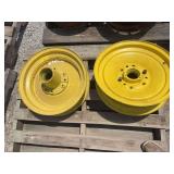 (2) John Deere Hubs and Rims