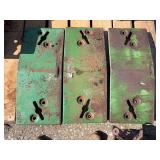 (3) John Deere Front Slab Weights
