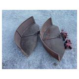 (2) Massey Harris Challenger Twin Power Fenders and Brackets