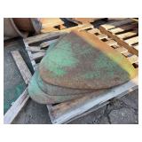 (3) John Deere Clamshell Fenders