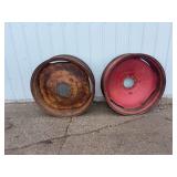 (2) 11” by 38” Nine Bolt Wheels