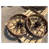 (2) John Deere 24” Steel Wheels