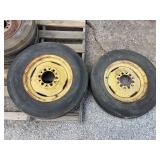 (2) 6.50-16 Harvest Kings on 12 Bolt Rims